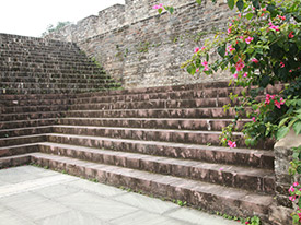 城墙、庭院、广场红砂岩石材路边石